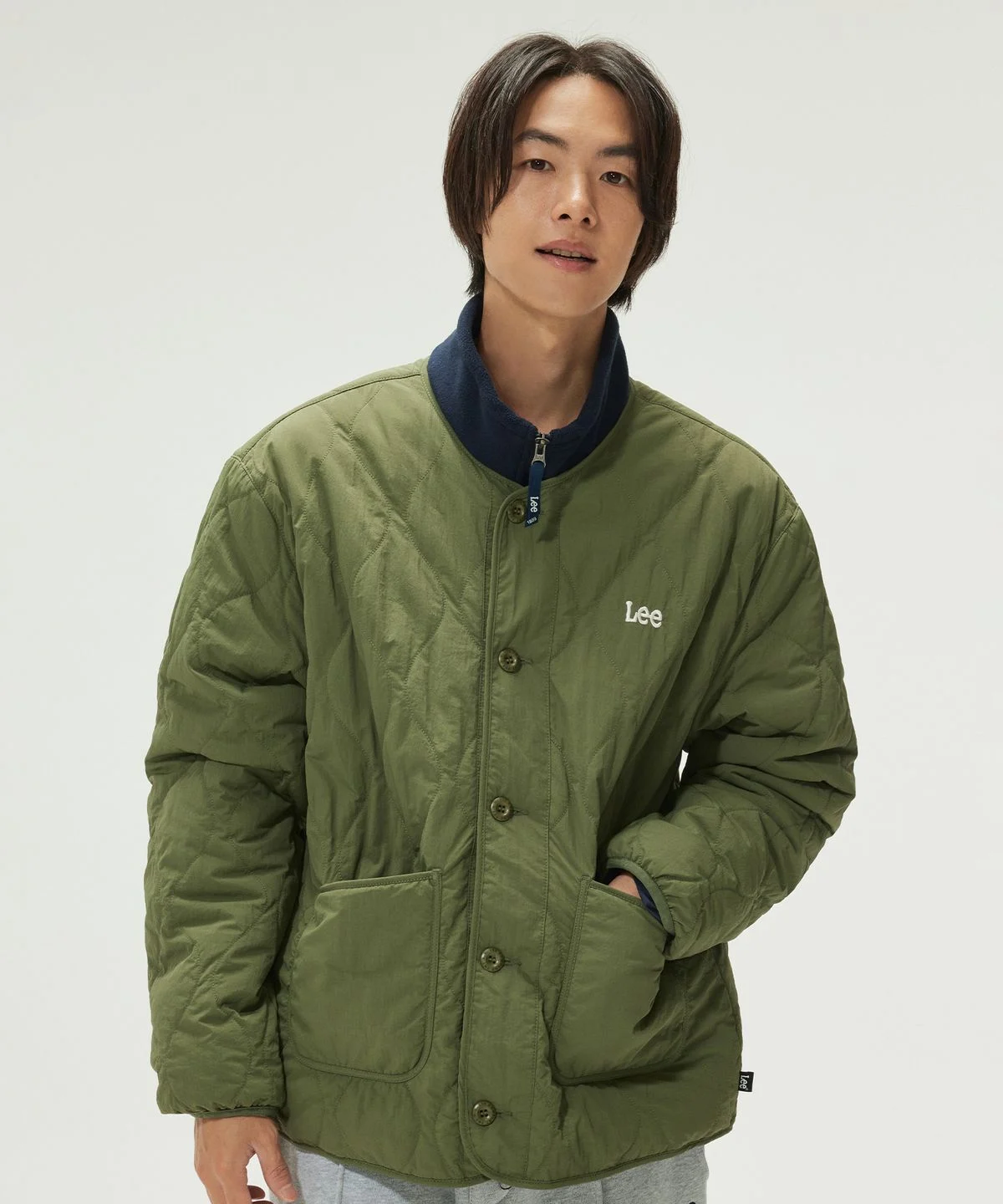 리 리버서블 라이너 자켓 카키 LE2403JK10KH 직접 사보니 활용도 미쳤네요