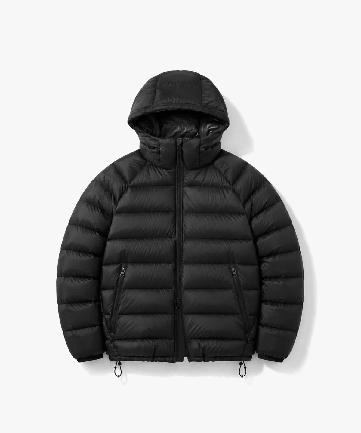 커스텀어클락 라이트웨이트 후드 덕다운 패딩 자켓 블랙 COOSJP051BLACK 동생 선물해주고 센스 있단 소리 들었네요