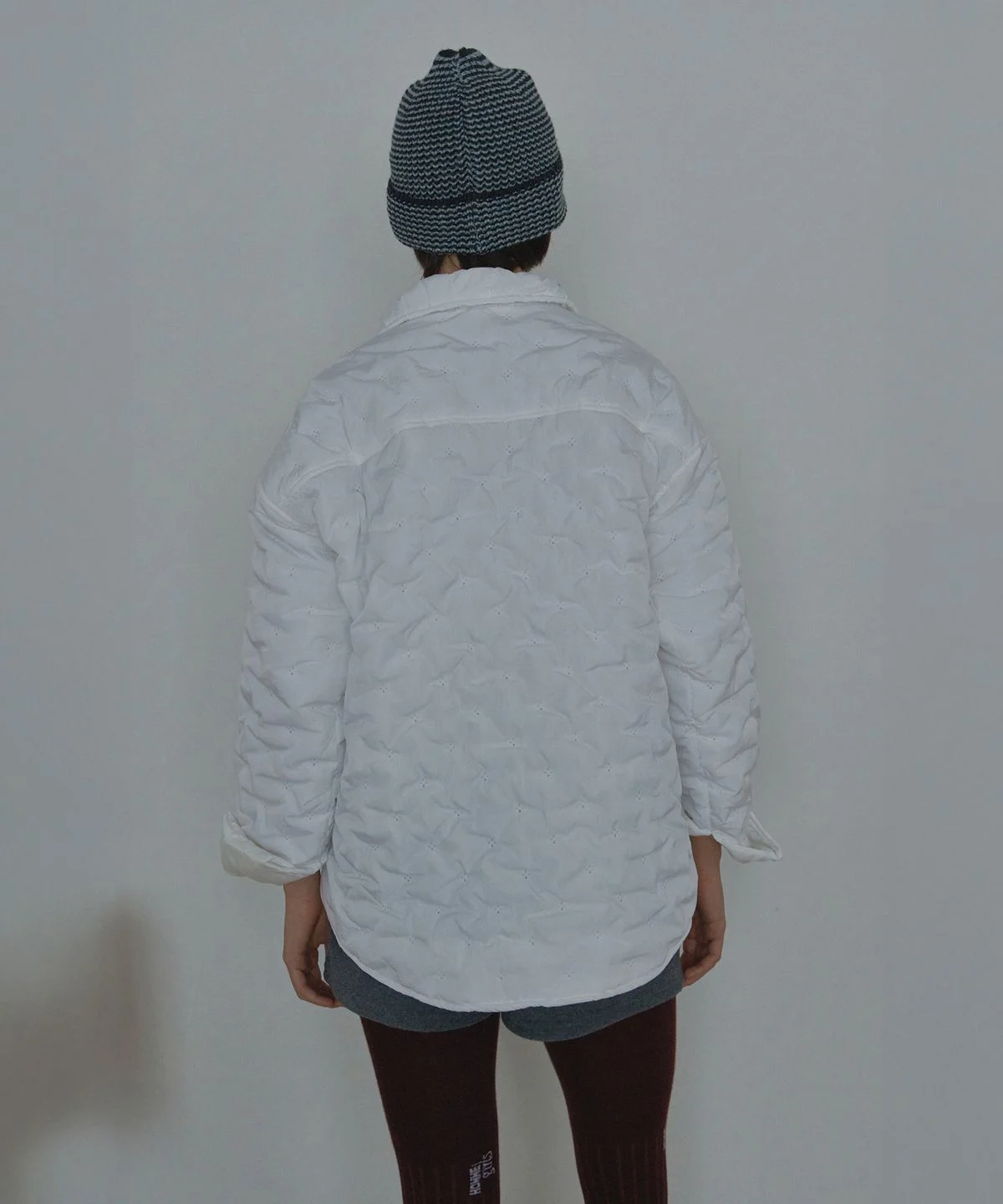 포에트서울 snowflake padded shirt white PS25WTOSH01WH 직접 입어보고 느낀 보온성과 핏 디테일